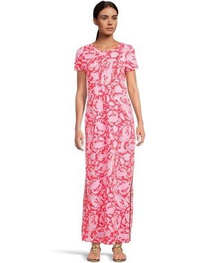 Lilly Pulitzer Cane Coral Crab Collab Maxi Dress